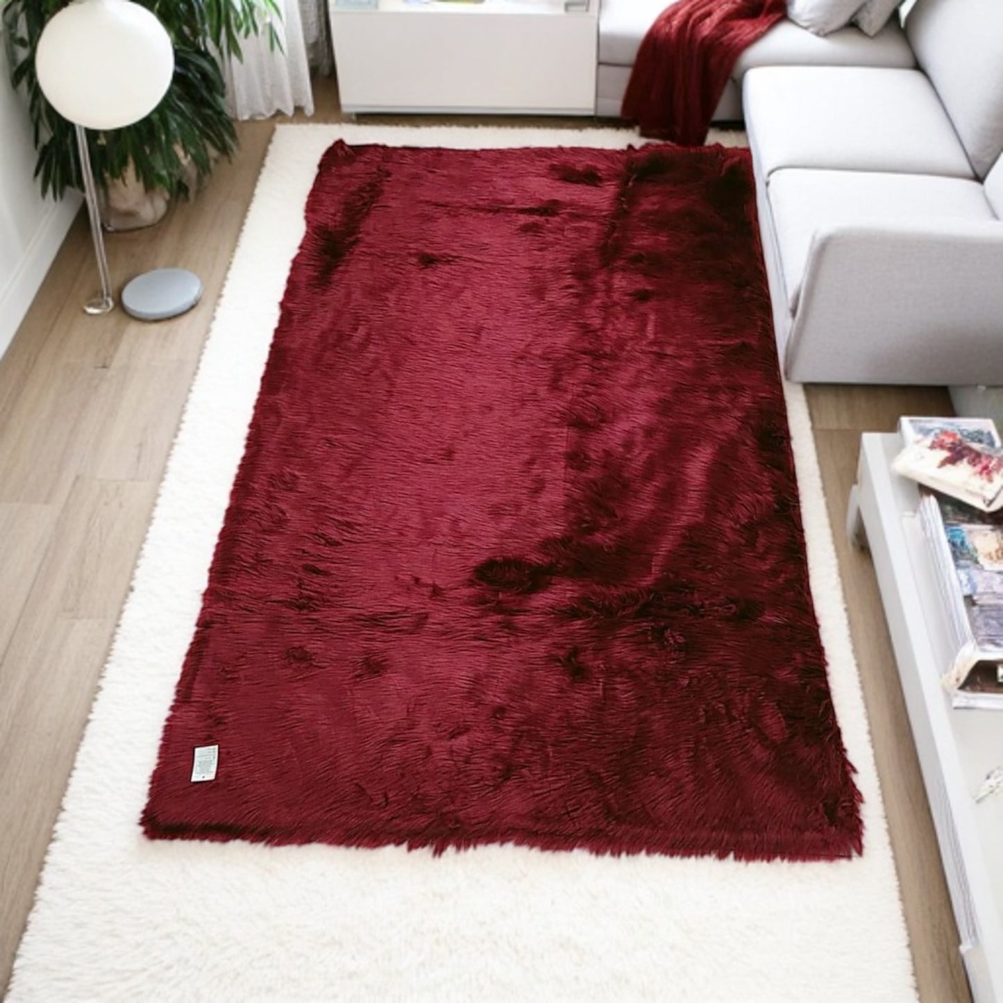 Tapete Alfombra Piel de Conejo – Suavidad, Estilo y Confort en Grande