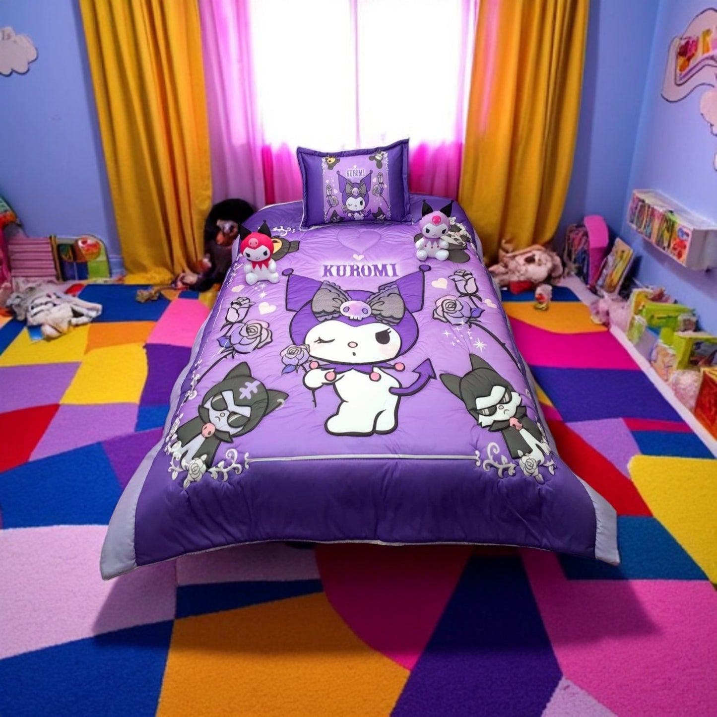 Cubrelechos en Impresión 4D Personalizados con Peluche Cama Sencilla