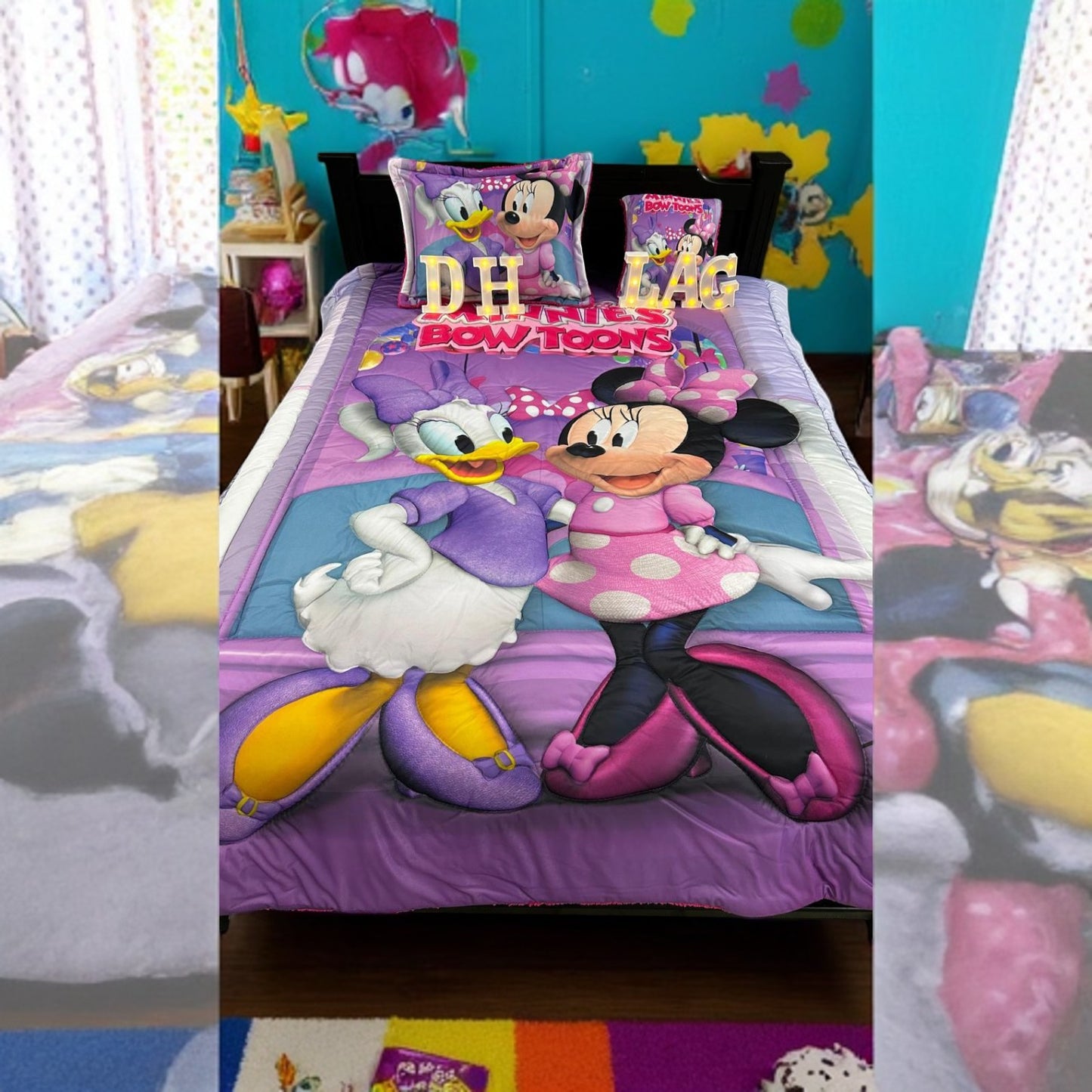 Cubrelechos en Impresión 4D Personalizados con Peluche Cama Sencilla