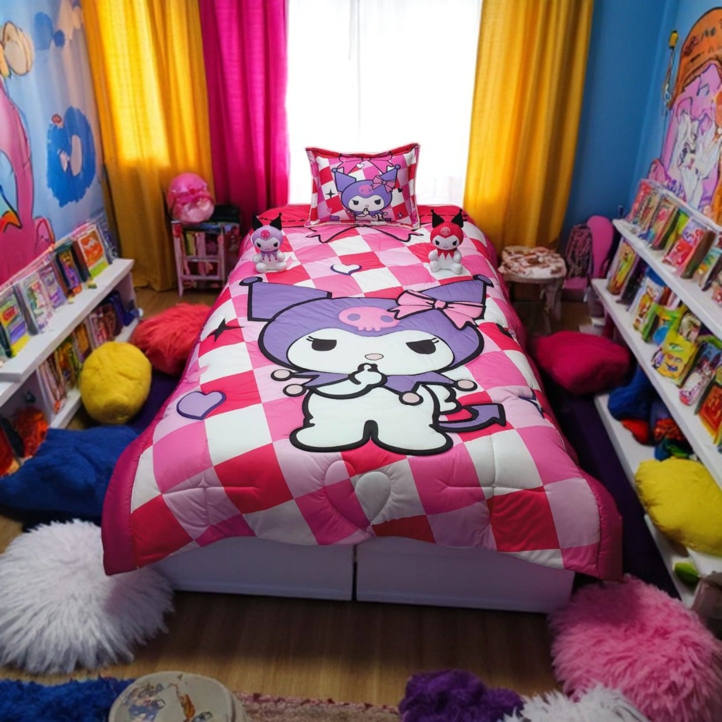 Cubrelechos en Impresión 4D Personalizados con Peluche Cama Sencilla