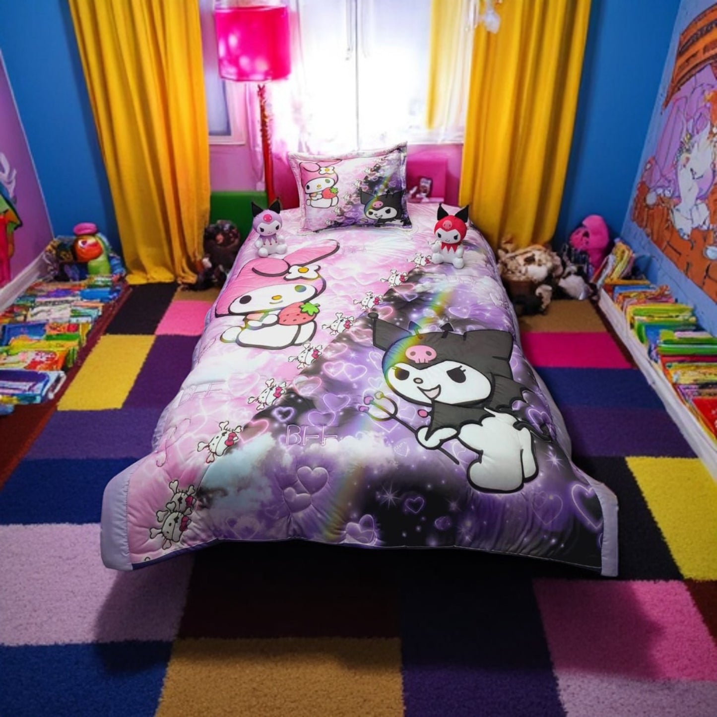 Cubrelechos en Impresión 4D Personalizados con Peluche Cama Sencilla