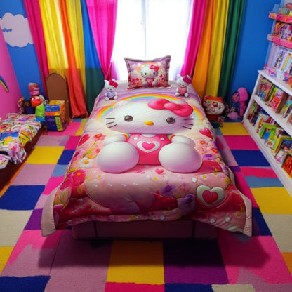 Cubrelechos en Impresión 4D Personalizados con Peluche Cama Sencilla