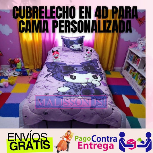 Cubrelechos en Impresión 4D Personalizados con Peluche