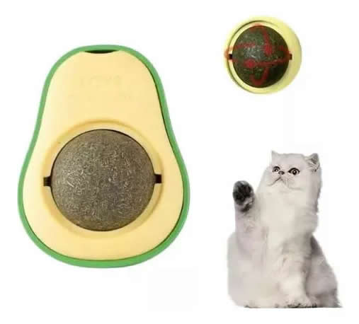 Bola Hierba Gatera Giratoria Juguete Gato Comestibleaguacate